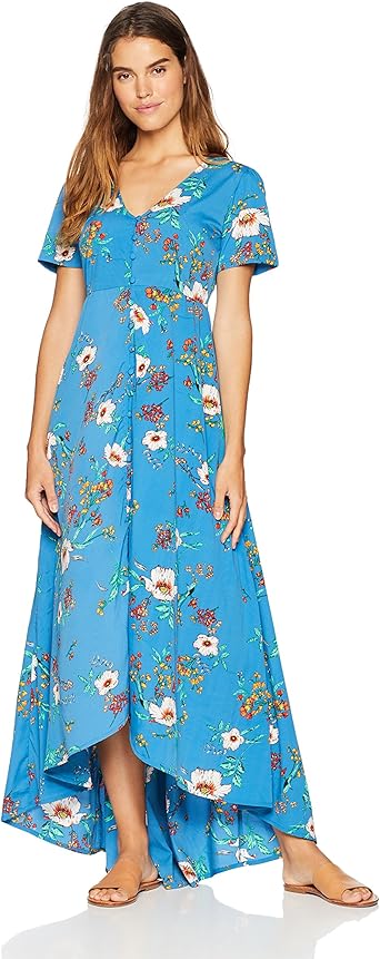 oasis floral wrap dress