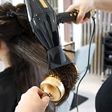 Olivia Garden Expert Blowout Shine 65 Ceramic Round Brush Gold Brown view 3