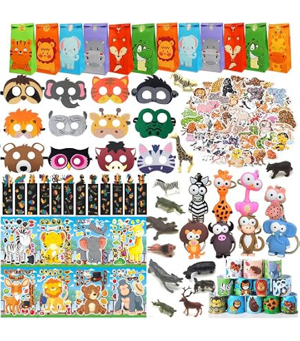 Farm Animals Party Bags – 8 Pack Of Cute Animal Print Gift Bags For Parties