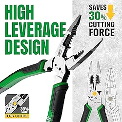 SK 3-Piece Pliers Set, 8-Inch Multi-use Noodle Nose
