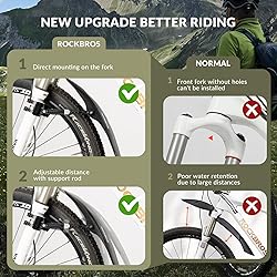 ROCKBROS Bike Fenders Adjustable Bicycle Fenders