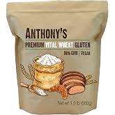 Anthony's Vital Wheat Gluten, 1.5 lb, High in Protein Flour, Vegan, Non GMO, Keto Friendly, Low Carb