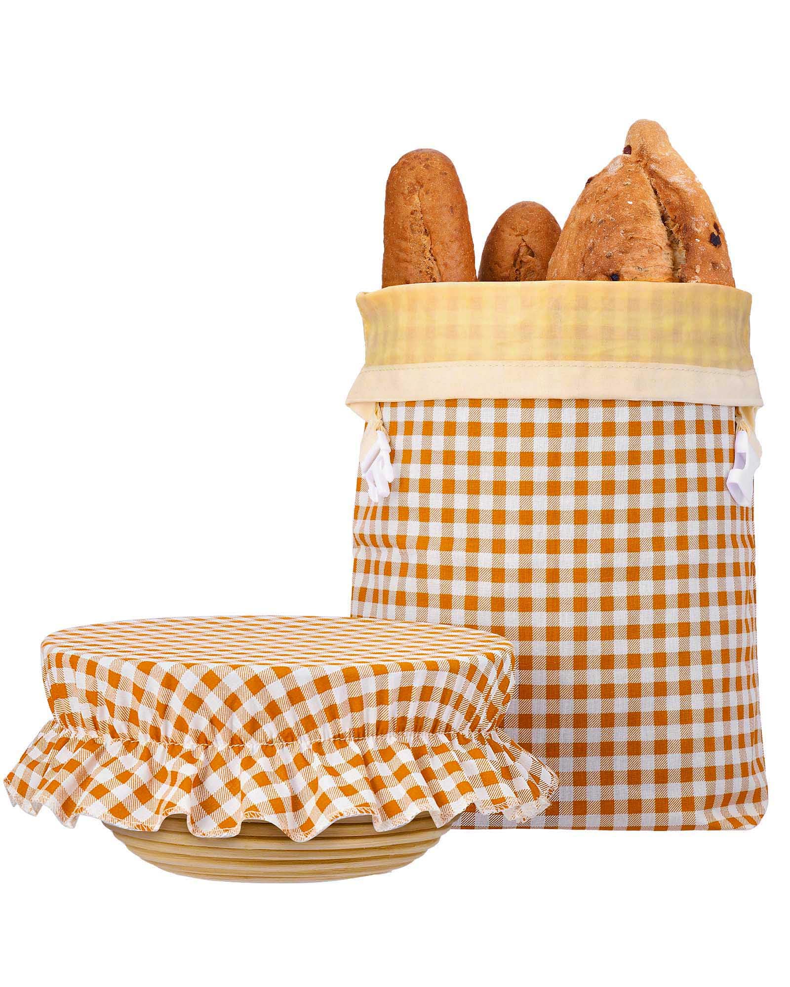 Photo 1 of HULISEN Beeswax Bread Bags for Homemade Sourdough, Reusable Bag with Cotton Bowl Cover, Freezer-Safe Bread Storage for Freshness, Bees Wax Bag, Plastic-Free, Large Capacity, Portable