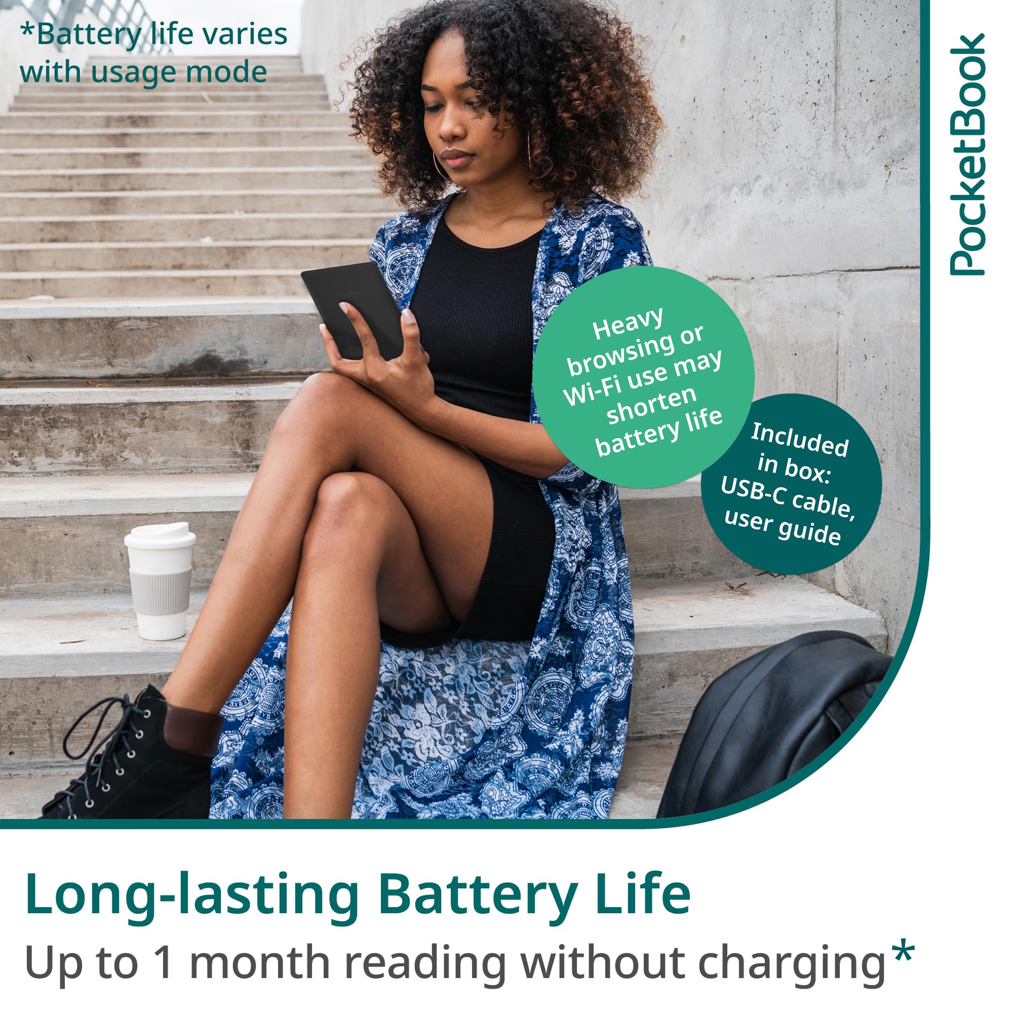 PocketBook Basic Lux 4 E-Book Reader - 6