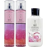 Bath & Body Works ROSE CHAMPAGNE - 2 Fine Fragrance Mist and 1 Body Lotion
