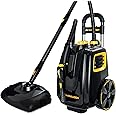 McCulloch MC1385 Deluxe Canister Steam Cleaner with 23 Accessories, Chemical-Free Pressurized Cleaning for Most Floors, Count