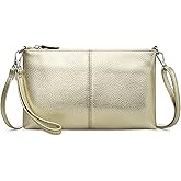 befen Genuine Leather Wristlet Clutch Wallet Purses Small Crossbody Bags for Women with RFID Blocking Card Slots