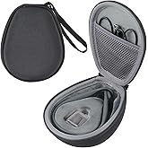 co2CREA Hard Case for SHOKZ New OpenRun Pro 2/1, OpenRun, OpenMove, OpenSwim Pro, OpenSwim, Compatible with All SHOKZ Open-Ear Bone Conduction Sport Headphones, Black Case + Inner Grey