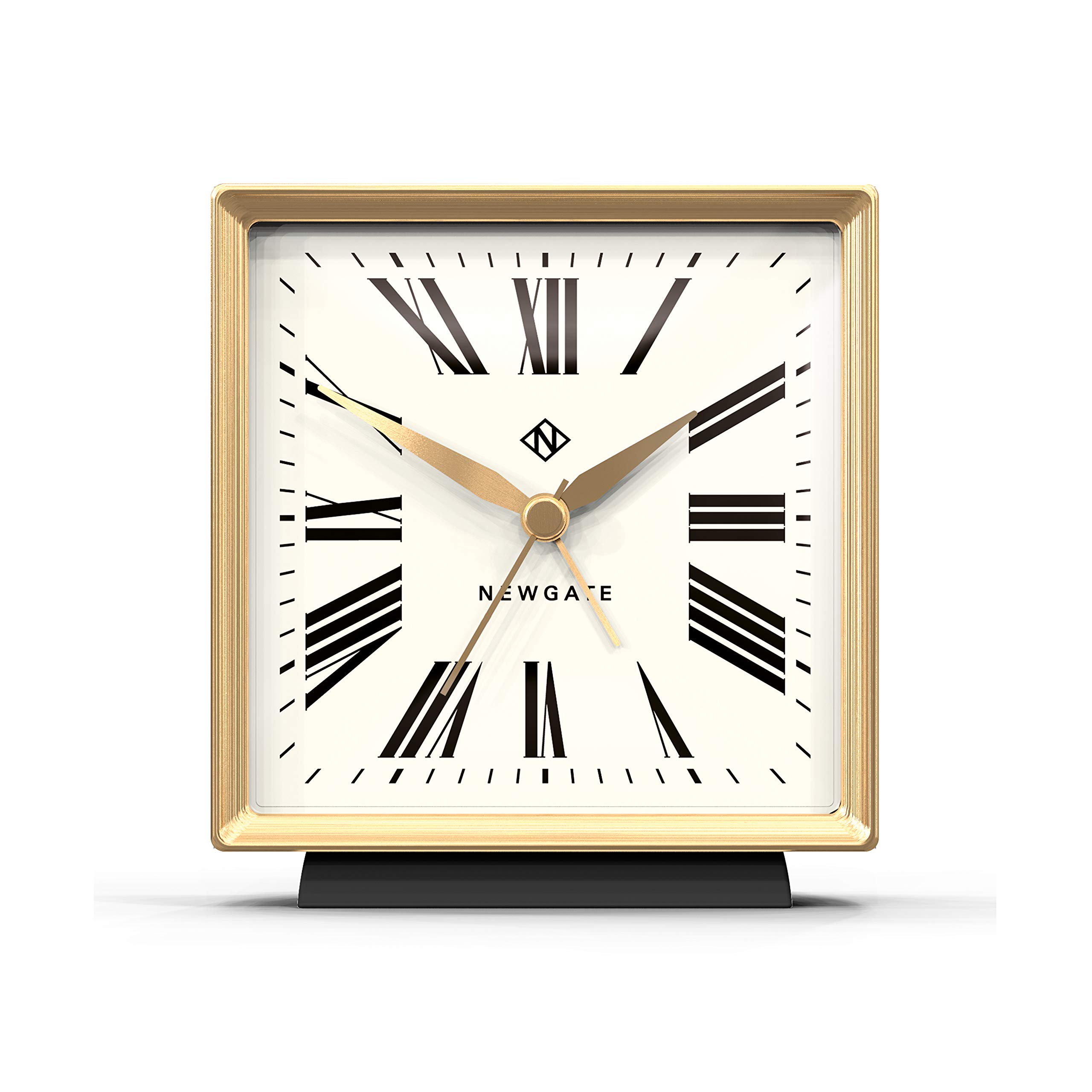 NEWGATE® Skyscraper Alarm Clock - Bedroom Accessories - Desk Accessories - Bedside Clock - Retro Alarm Clock - Traditional Alarm Clock - Soft Silicone Case & Metal Frame - Art Deco