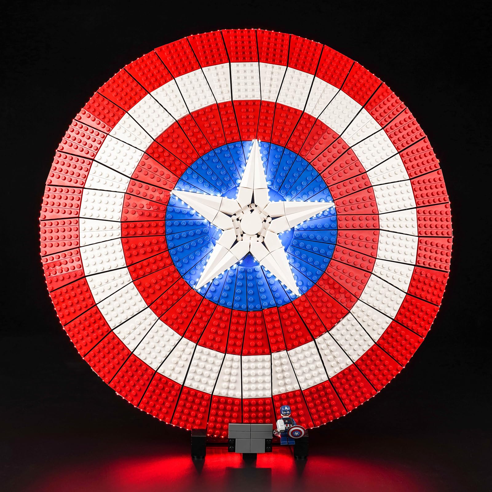 Light Kit for Lego Captain America's Shield 76262, Lighting Set for Lego 76262 Marvel Captain America's Shield - Not Include Models, Just Light Kit — image 1