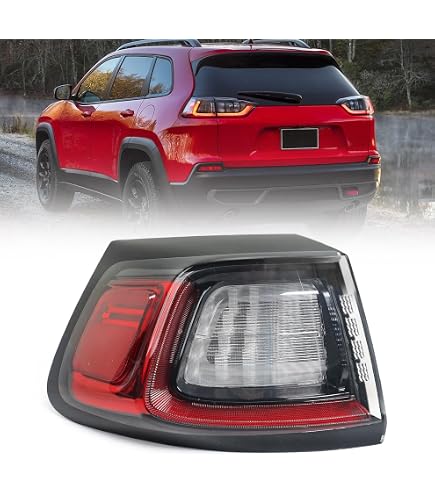LED Tail Light For 2019-2023 Jeep Cherokee – Left Driver Side Outer Lamp, Replace CH2804119 / 68275959AF, IP67 Waterproof