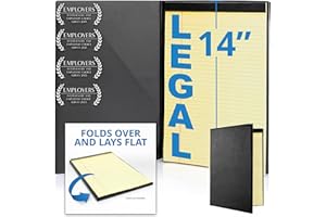 Legal Sized Portfolio, 8.5 x 14 Legal Pad Holder & Portfolio Folder, Professional Legal Size Padfolio for Attorneys, Business