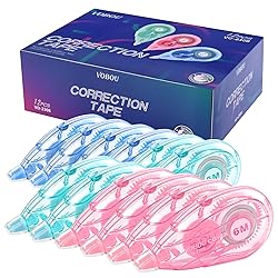 Vobou White Correction Tape, Easy To Use Applicator