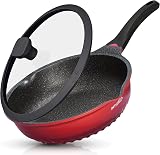 INTIGNIS Deep Non-Stick Frying Pan with Lid 3-in-1 GREBLON Coating Induction