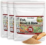 Grow Chem Fish Blood Bone Fertiliser 15Kg 3x5Kg Organic Plant Lawn view 8