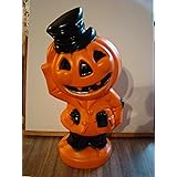 Fall/Harvest/Halloween 18" Pumpkin Scarecrow Light-up Blow Mold Decoration