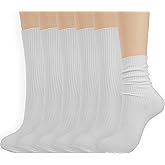 BomKinta Calf Socks for Women - Thin Solid Cotton Crew Socks - Casual Cute Above Ankle Sock Gifts