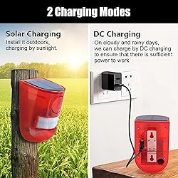 Solar Sound & Light Alarm Motion Sensor 110