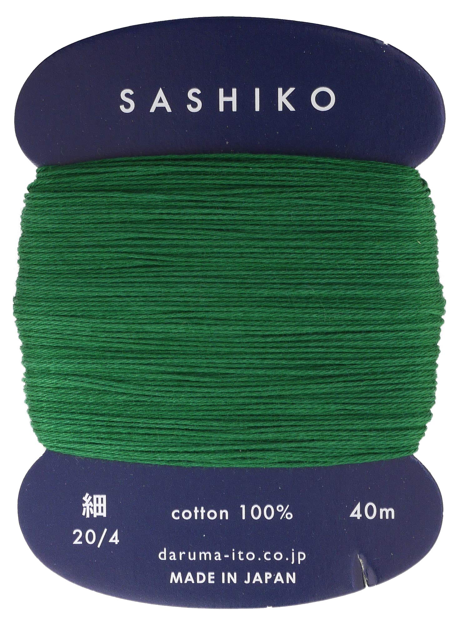 Sashiko Thread Thinner Weight 40m Col. 208 -Green- Japanese Embroidery & Quilting by Yokota — image 1