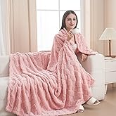Pink Throw Blanket for Couch Sofa Bed 60x80 inches,Fleece Blankets Microfiber Flannel with Diamond Checkered Pattern Lightweight Plush Soft Cozy Gifts for Women Mom Girls