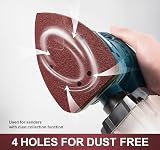 SATC 30 Pack 95x135mm 4-Hole 80 Grit Aluminum Oxide Mouse Sander Pads view 5