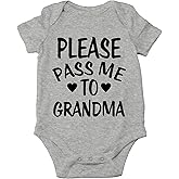 CBTwear Please Pass Me To Grandma Baby Bodysuit Funny Infant Outfit Cute Newborn Clothes Unisex Romper