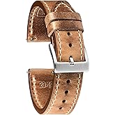 torbollo Horween Leather Watch Strap for Men Women,18mm,20mm,22mm High-end Quick Release Watch Bands Handmade Watch Strap Soft Vintage Replacement
