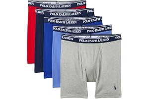 Polo Ralph Lauren Men's Classic Fit Cotton Boxer Briefs 5 Pack