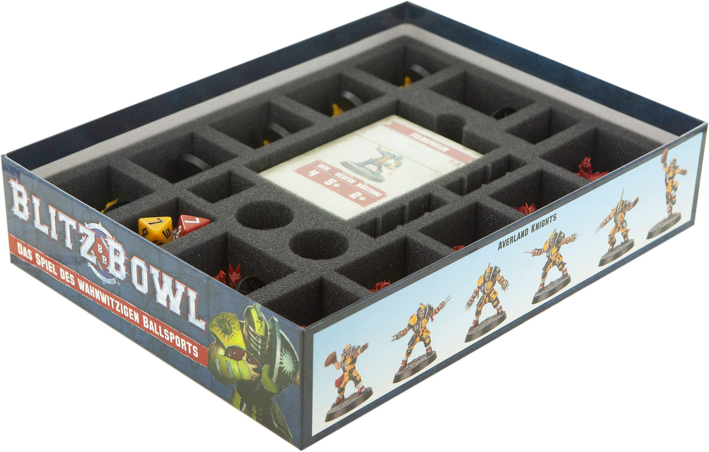 Feldherr Foam Set compatible with Blitz Bowl board game box