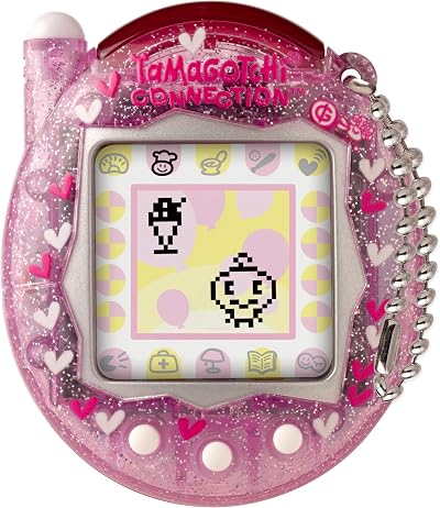Tamagotchi Connection Pink Glitter Shell Infra-Red Virtual Pet Bandai