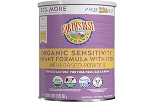 Earth's Best Organic Sensitivity Infant Formula with Iron, For Baby's First 12 Months, 32 oz (907 g)