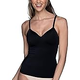 Vanity Fair Women's Shaping Cami with Built in Bra, Tummy Control Shapewear Camisole Tops for Women