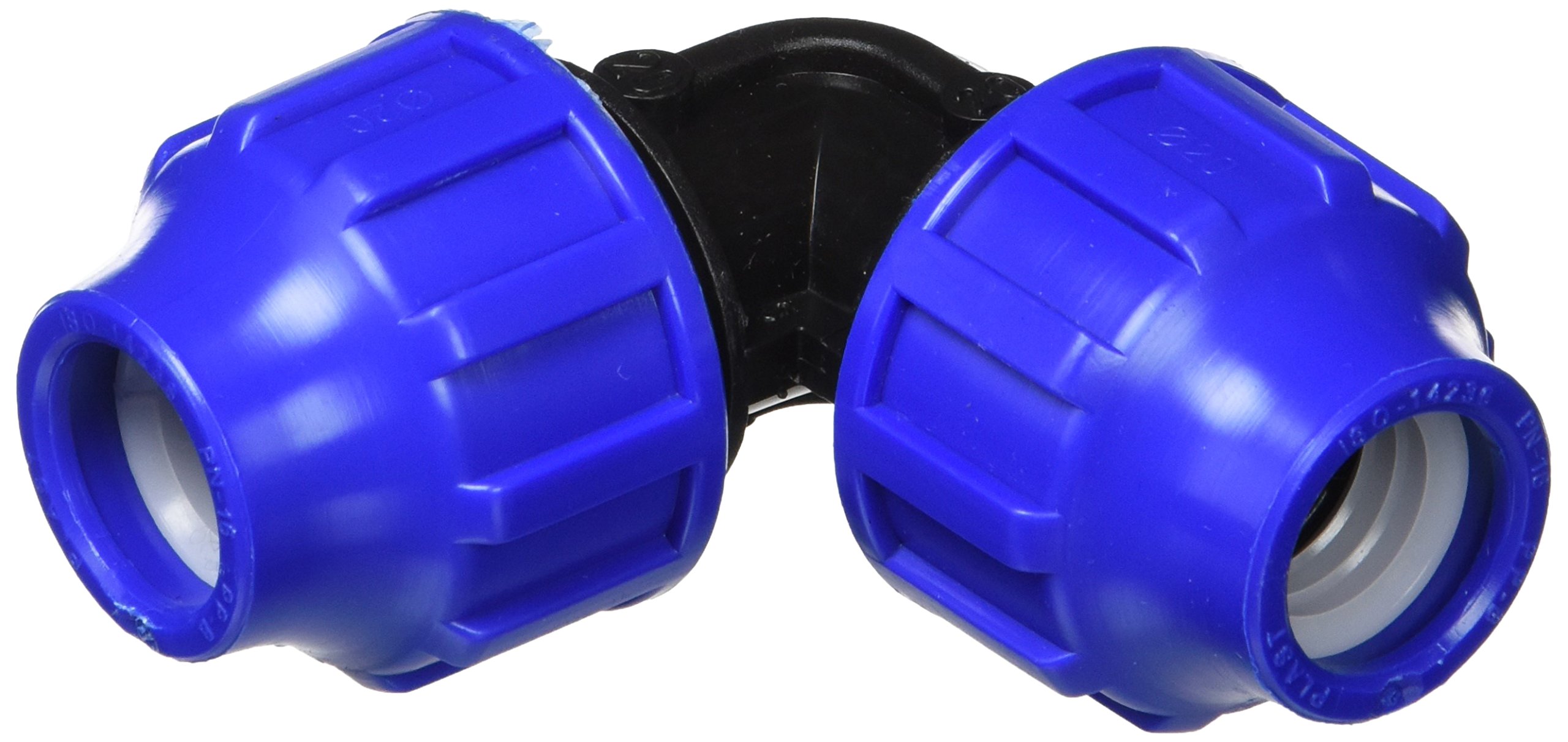 S&M s & m Racor – 90 Degree Equal Elbow 20 mm, Black/Blue