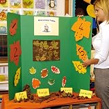 Baker Ross Tri Fold Boards Pack of 4 White 122 x 91 cm Display for Table Top view 5