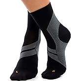 ZaTech Plantar Fasciitis Socks, Ankle Compression Socks, Foot & Arch Support for Women & Men