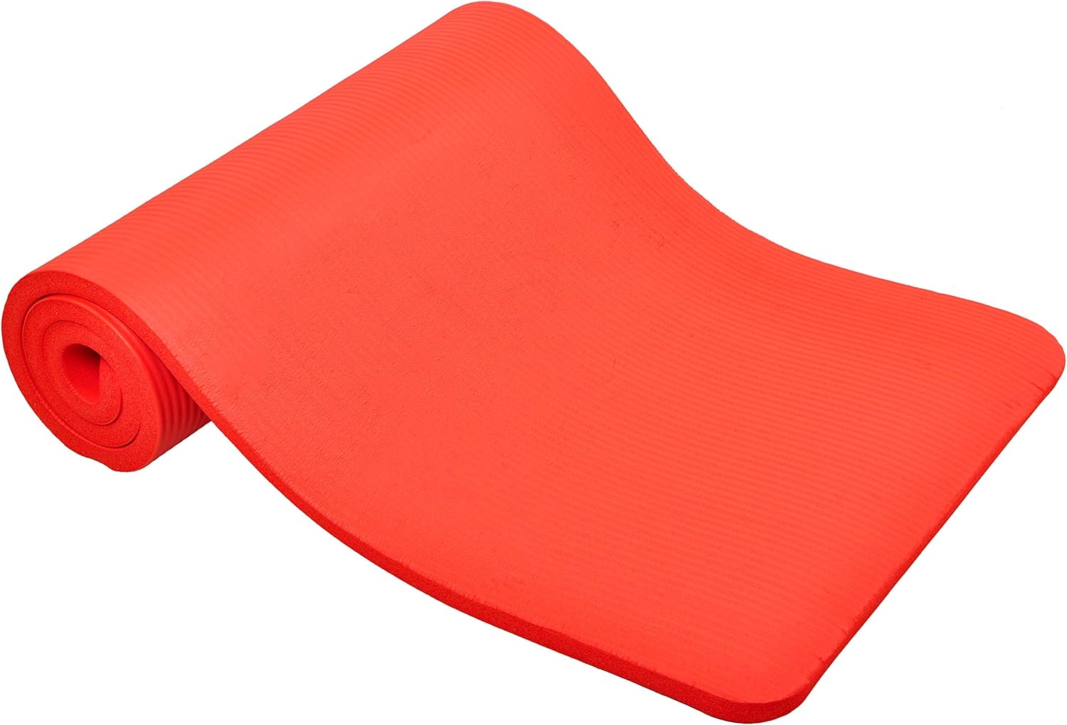 BalanceFrom GoCloud All-Purpose 1-Inch Extra Thick High Density Anti-Tear Exercise Yoga Mat with Carrying Strap (Red) : Sports & Outdoors