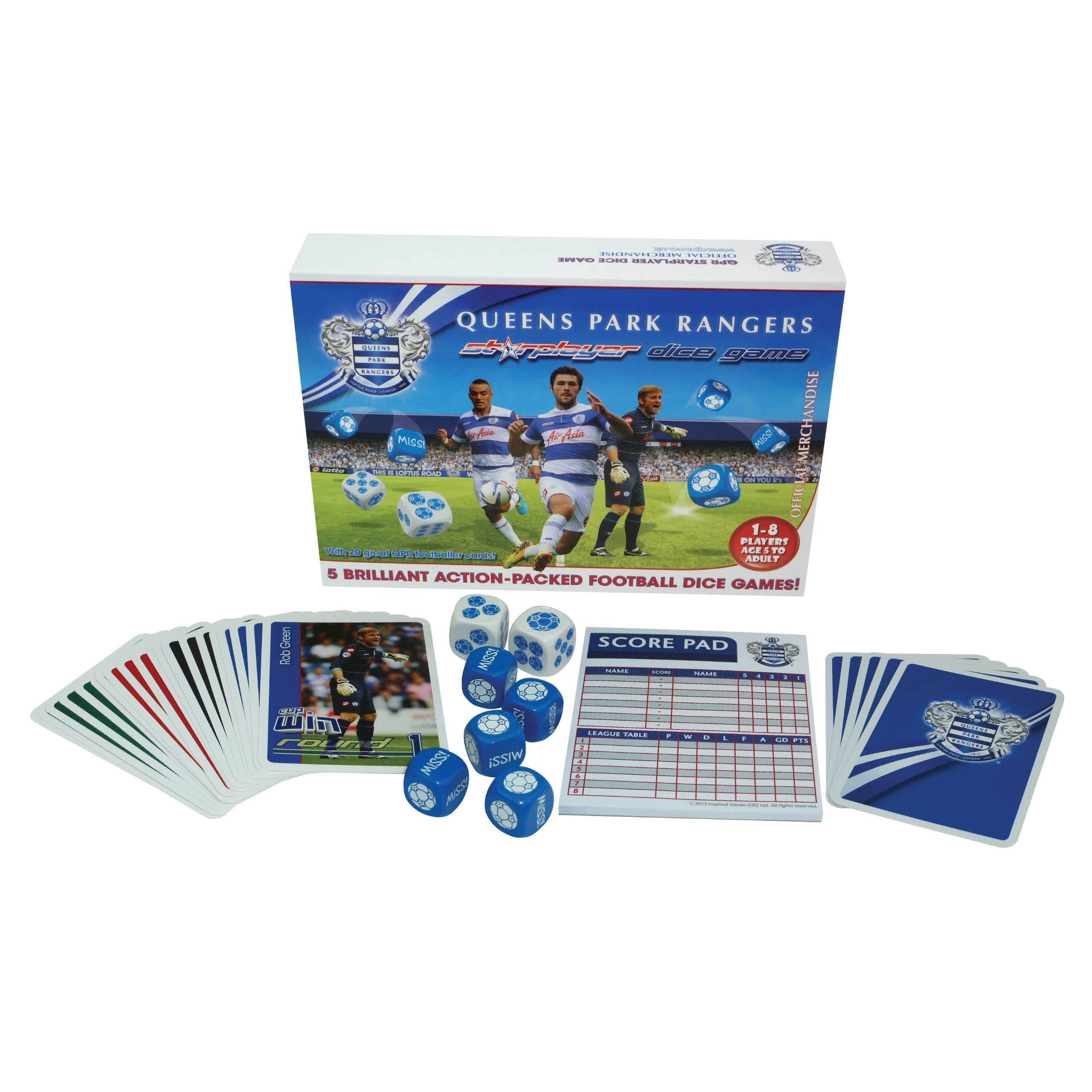 Starplayer QPR Football Dice Game