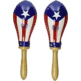 Lp Puerto Rican Flag Rawhide Maracas