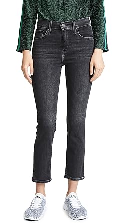 levi's 724 straight crop jeans