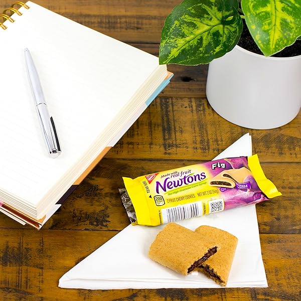 NEWTONS FIG BARS, SOFT FRUIT CHEWY COOKIES, 10 SNACK PACKS (2 COOKIES PER PACK)