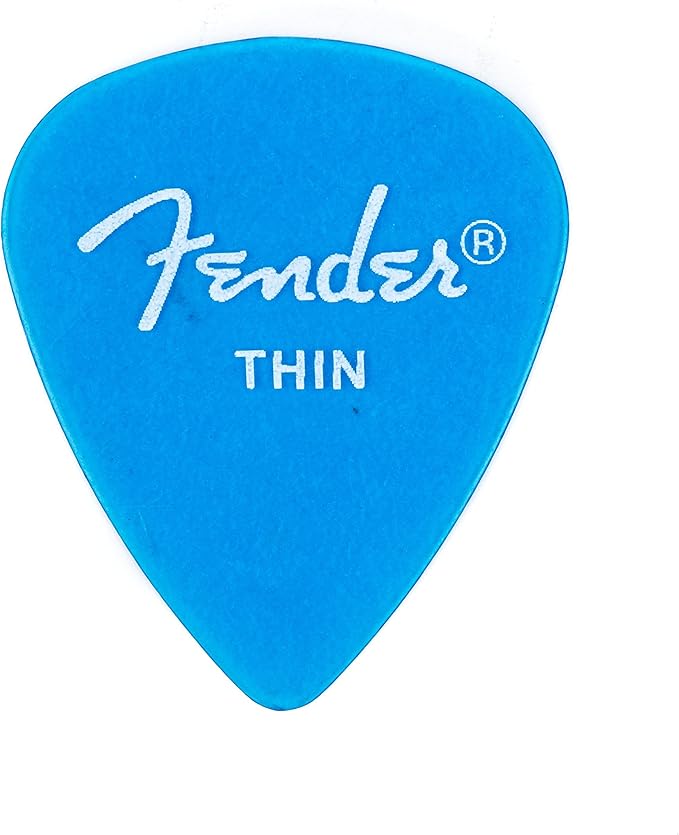 Fender California Clear Picks (12 Pack) for electric guitar