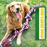 Speedy Panther Indestructible Dog Rope Toy 90cm 5 Knots Large Aggressive Chewers view 2