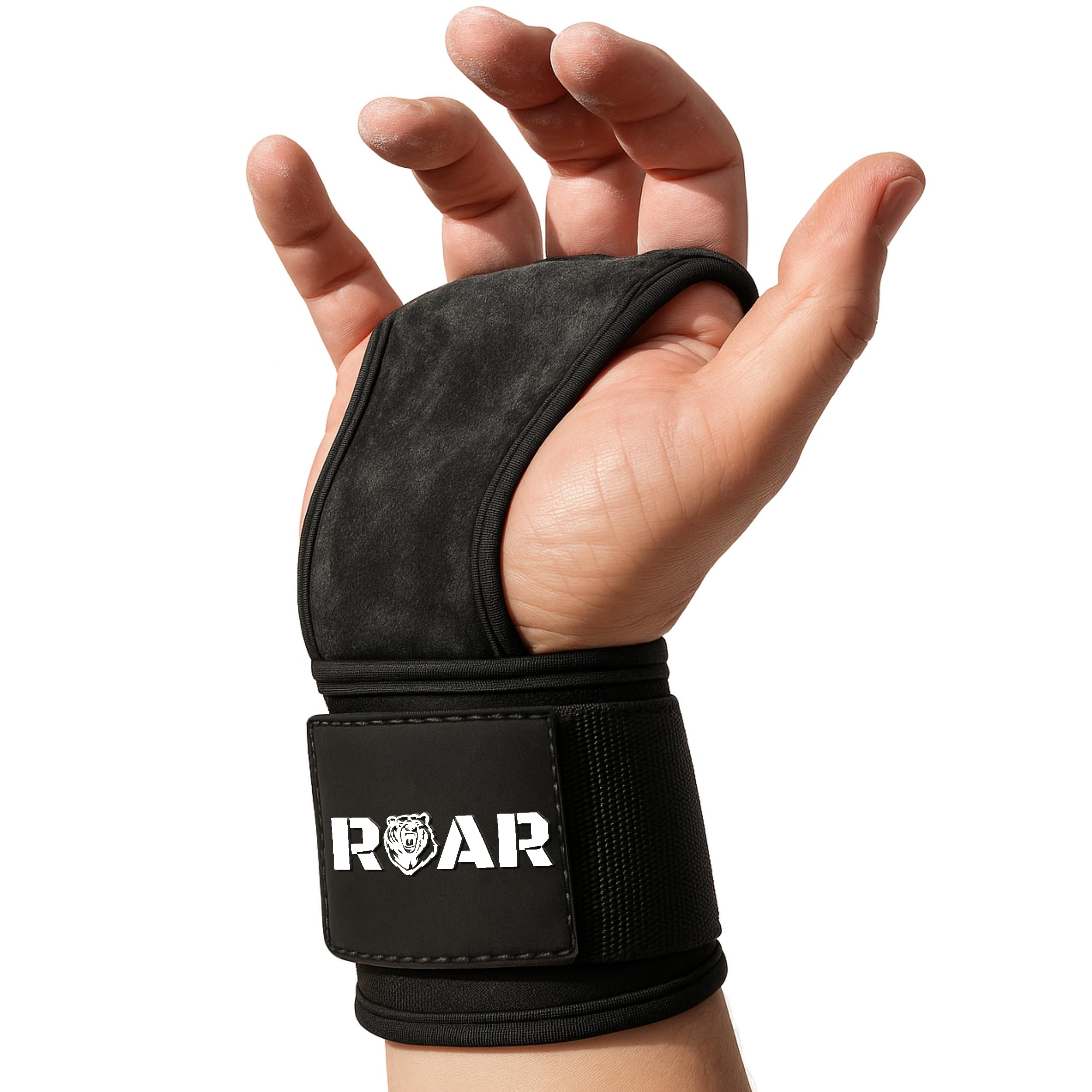 Roar® Crossfit Grips, Hand Support, Wrist Support, Crossfit Gloves, Hand Grips Crossfit, Grips Weightlifting, Pull Up Grips, Gym Hand Grips, Gymnastic Grips, Gymnastics Bar Grips, Palm Protectors (L)