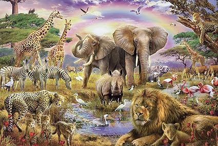 rompecabezas de animales salvajes para adultos