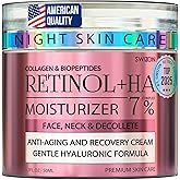 Retinol Face Cream – Premium Anti-Aging Moisturizer w/Collagen, Hyaluronic & Centella for Youthful Radiance – Firming, Tightening & Hydrating Skincare for Wrinkles, Fine Lines & Dry Skin 1.7fl oz