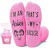 HAPPYPOP Zodiac Gifts Birthday - Astrology Constellation Horoscope Gifts, Galaxy Socks