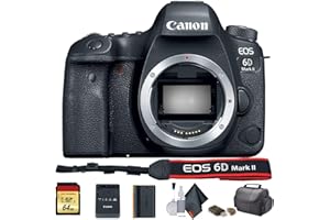 Canon EOS 6D Mark II DSLR Camera (International Model) (1897C002) - Starter Bundle