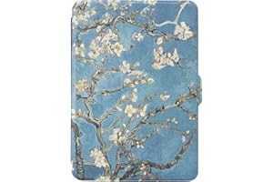 E-Book Leather Case for Kindle 958 10th Generation 2019 Release - Premium PU Protective Cover with Auto Sleep Lightweight