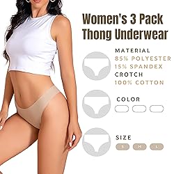 Women’s Underwear 3 Pack Seamless Basic Sexy Hot