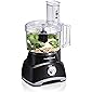 Hamilton Beach Food Processor & Vegetable Chopper for Slicing, Shredding, Mincing, and Puree, 8 Cup, Black